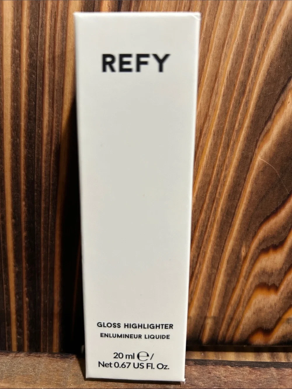 REFY Gloss Highlighter - White/Cream Luminous Liquid and Clear Lip Balm